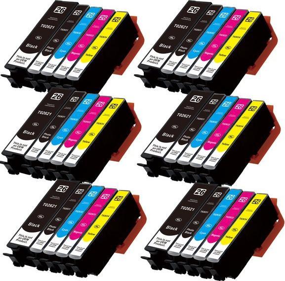 Actual product image Hermex Compatible Ink Cartridge XL for Epson Expression Premium XP-625 (M, Y, C, PBK, FC)
