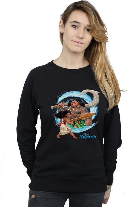 Actual product image Disney Womens/Ladies Moana And Maui Wave Sweatshirt (S)