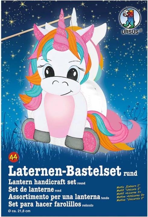 Produktbild Ursus Laternen-Bastelset Einhorn