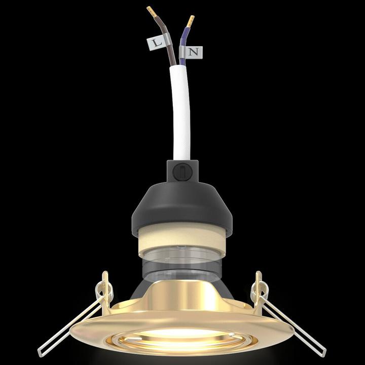 Immagine prodotto VidaXL Lampen Set von 12 Gold Metall, Kunststoff 9 cm Leichtes Gewicht (GU10)