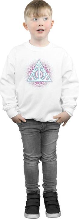 Actual product image Boys Neon Deathly Hallows Sweatshirt (128)