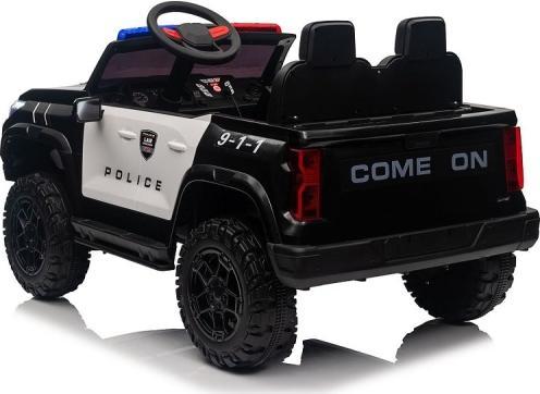 Image du produit Es-toys Véhicule pour enfants - Voiture électrique "Police" - Batterie 24V, moteurs 4x200W, pneus EVA (24 V)