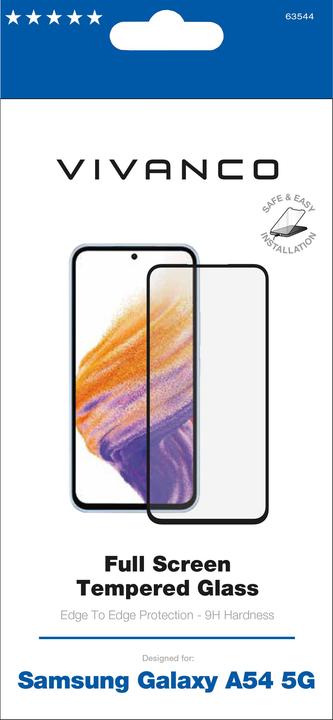 Produktbild Vivanco Schutzglas Galaxy A54 5G Handy Glasfolie Samsung A54 63544 (1 Stück, Samsung Galaxy A54 5G)