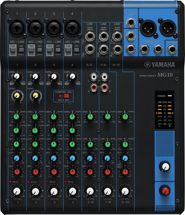 Immagine prodotto Yamaha MG10 (Mixer da studio e live, Mixer da club)