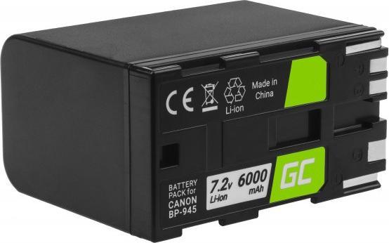 Actual product image GreenCell Camera Battery BP-80 BP-941 BP-945 for cameras Canon DM-XL1 - 7.2V - 6000 mAh (Camera battery)