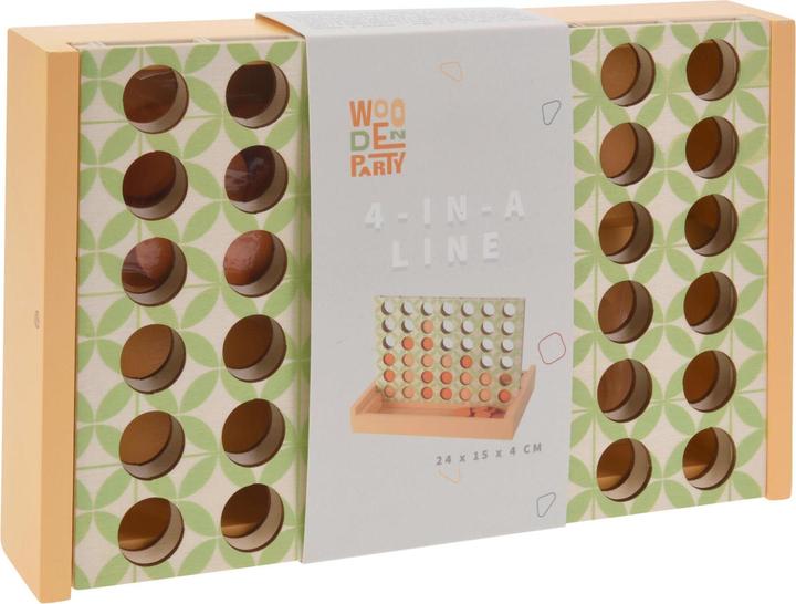 Actual product image Wooden board game "Four in a row".