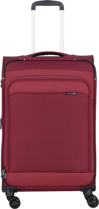 D&N Travel Line 9504 4 Rollen Trolley M 67 cm mit Dehnfalte (67 l, M (50 - 90l))
