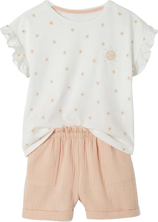Immagine prodotto Vertbaudet Set da bambina: maglietta e pantaloncini (158)