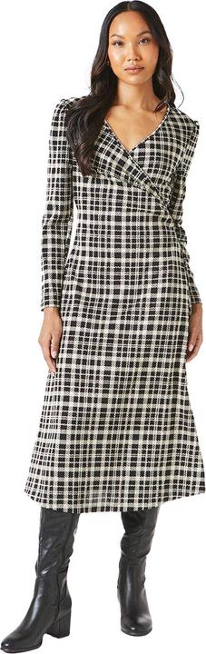 Actual product image Principles Womens/Ladies Checked Jacquard Midi Dress (36 D)