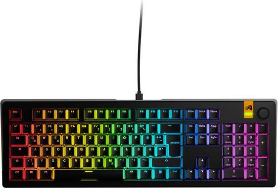 Actual product image Glorious GMMK 3 HE 100 % Custom Gaming Keyboard - Pre-Built, ISO (DE), Fox HE Switches, black (DE, Cable)