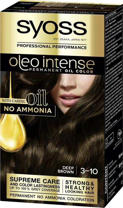 Produktbild Syoss OLIO INTENSE tinte sin amoniaco #3.10-castaño 5 pz (3-10)