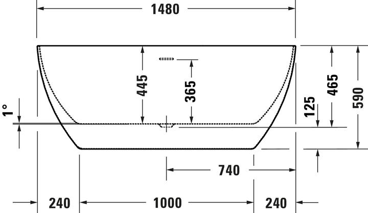 Immagine prodotto Duravit Vasca da bagno DuraKanto (233 l, 150 cm, 75 cm)