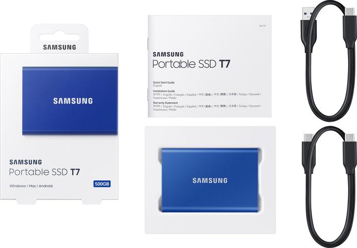 Image du produit Samsung Portable T7 Blue (500 Go)