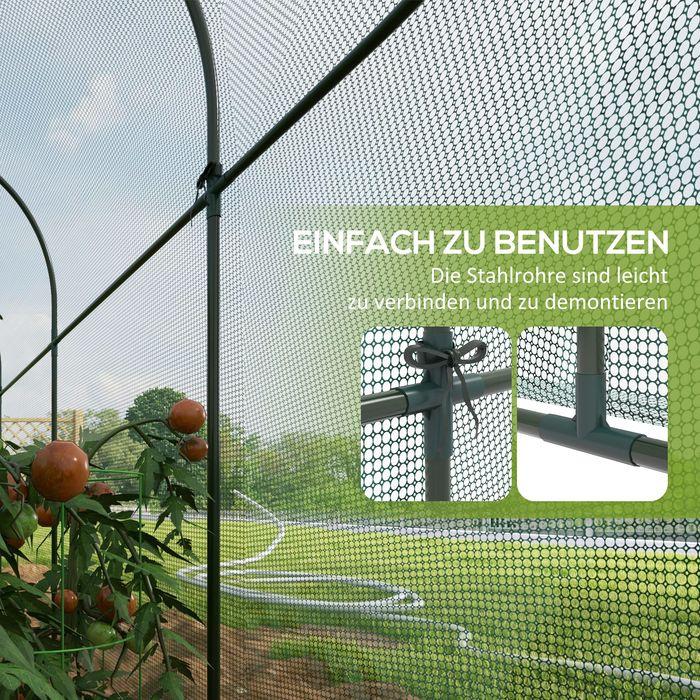 Image du produit Swisshandel24 3 x 1 m Gartennetz, Pflanzenschutzzelt mit Tür, Insektenschutznetz, Winddichtes Gemüsenetz, Schädlin