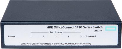 Produktbild HP Enterprise OfficeConnect 1420 5g - Switch - unmanaged - 5 x 10/100/1000 - Switch (5 Ports)