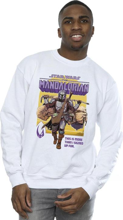 Actual product image Star Wars Mens The Mandalorian More Than I Signed Up For Sweatshirt (XXL)
