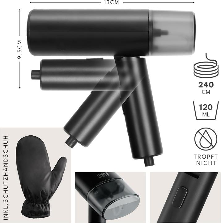 Actual product image Lebenlang Reise-Dampfglätter LB5267 (900 W, 20 g/min)