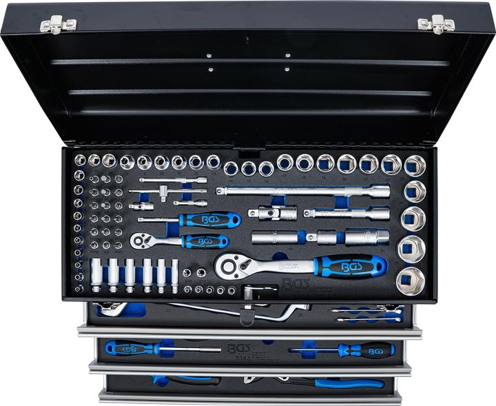 Actual product image BGS Metal workshop Tool Case 3 Drawers with 143 Tools (3312 pieces)