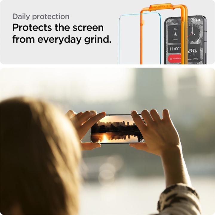 Actual product image Spigen ALM Glas.Tr Nothing Phone 2 2szt. szkło hartowane AGL06981 (2 Piece, Nothing Phone (2))