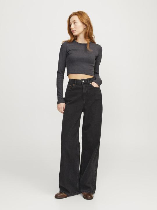Actual product image JJXX Jxfeline Str Ls Rib Tee Jrs Noos (S)