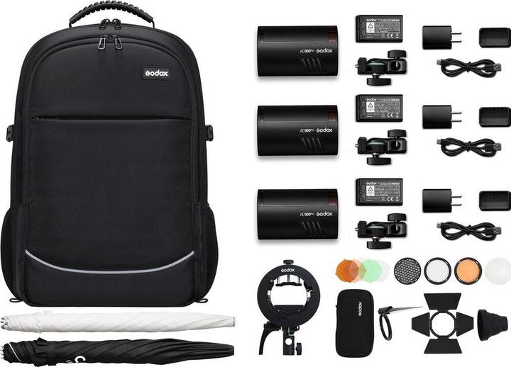 Productafbeelding Godox 3-lichtset AD100PRO, 100W (100 W, Stel)