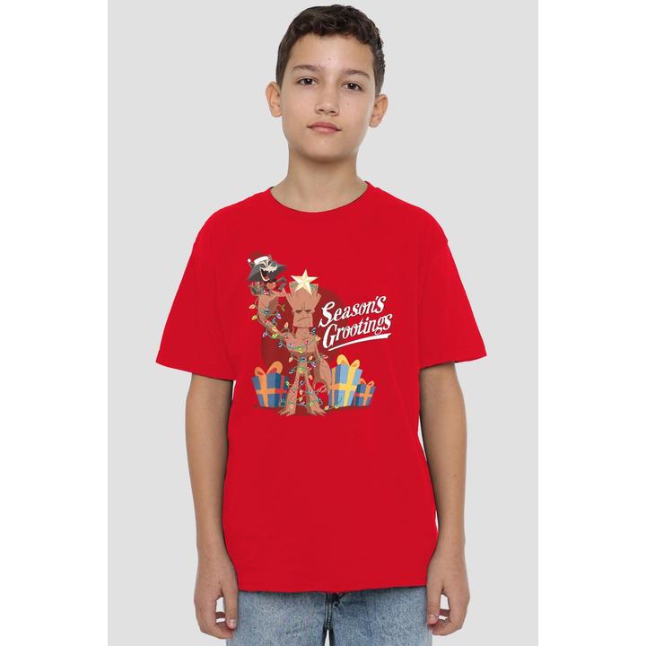 Immagine prodotto Guardians of the Galaxy Seasons Grootings Maglietta Bambini (140)