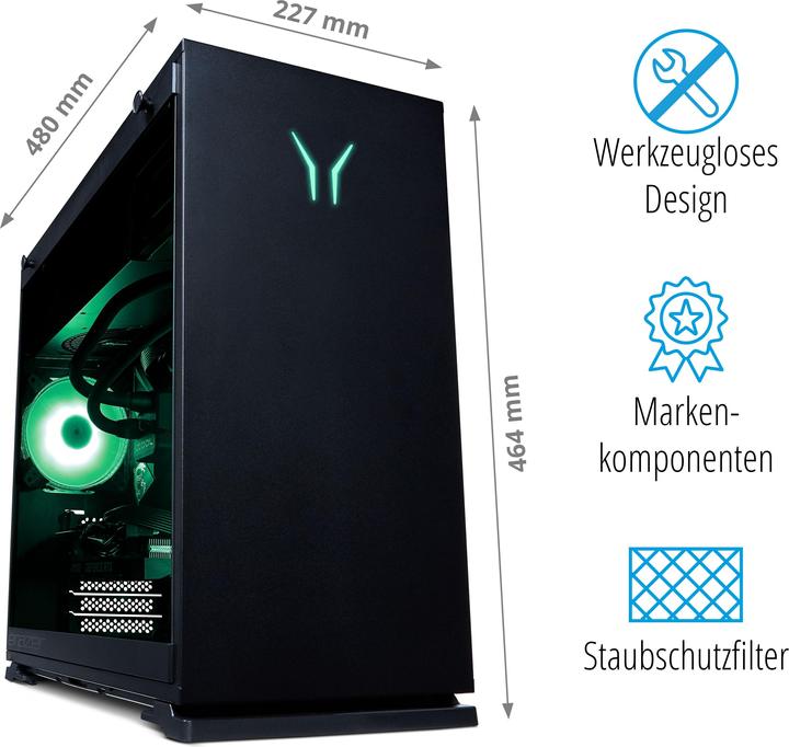 Produktbild Medion Erazer Hunter X20 (Intel Core i9-11900KF, 32 GB, 2000 GB, GeForce RTX 3080 Ti)