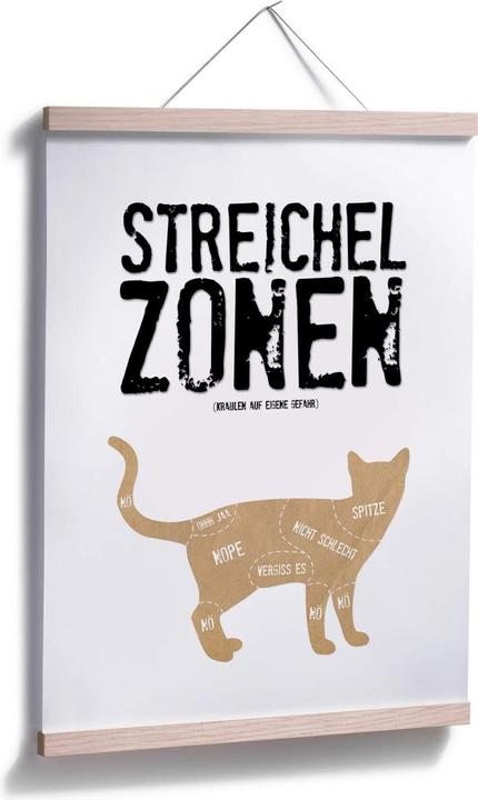 Image du produit Trenddeko Zones de caresses - Chat (24 x 30 cm)