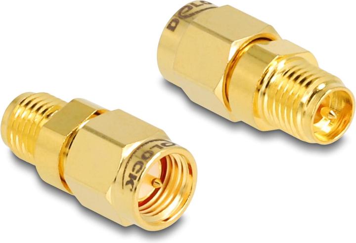Produktbild Delock Adapter RP-SMA Buchse zu SMA Stecker (Netzwerkkabel Stecker)