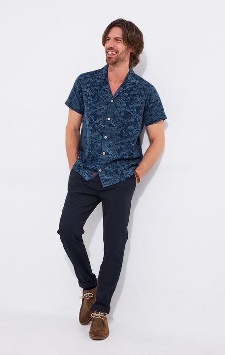 Actual product image Joe Browns Embroidered Linen Revere Collar Shirt (XL)