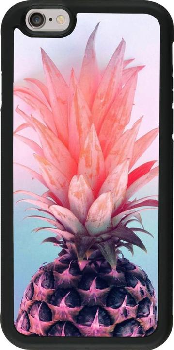 Produktbild PhoneLook Hülle Silikon schwarz Purple Pink Pineapple (Apple iPhone 6)