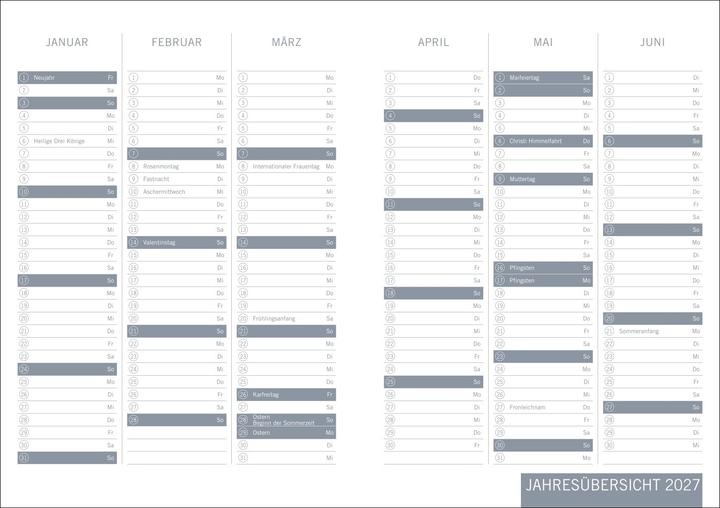 Actual product image times&more Typo Kalenderbuch 2026 (German)