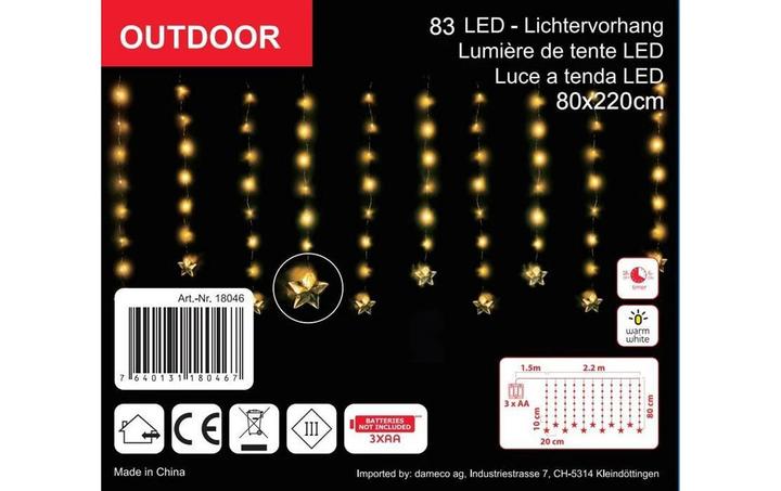 Actual product image GuGus LED light curtain (2.20 m)