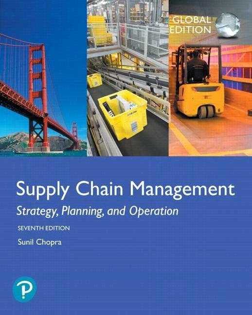 Produktbild Chopra:Supply Chain Management: Strategy (Englisch, Sunil Chopra, 2019)
