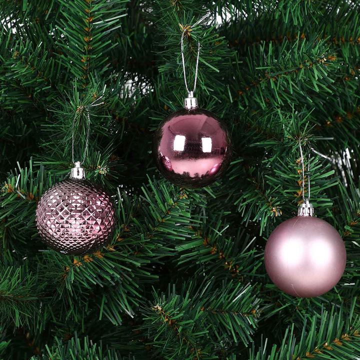 Actual product image Deuba 66tlg Christmas tree balls silver (66 -part)