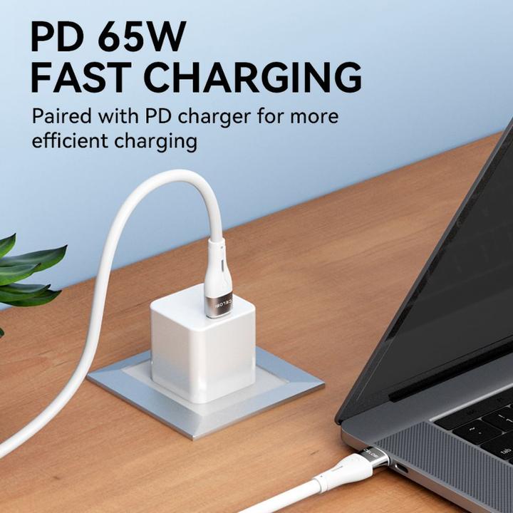 Produktbild Wozinsky WSTCC2 USB-C / USB-C PD 65W Kabel 2 m - Weiss (2 m, 65 W)