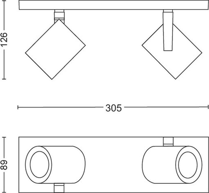 Image du produit Philips Hue Argenta Base BT (350 lm, GU10)