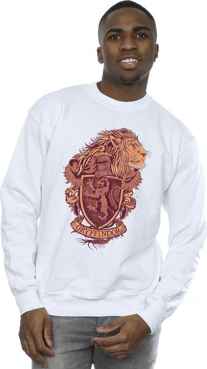 Actual product image Mens Gryffindor Sketch Crest Sweatshirt (L)