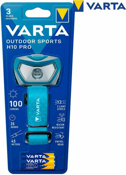 Immagine prodotto Varta Torcia sport all'aperto H10 Pro 3AAA (100 lm)