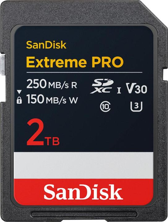 Image du produit SanDisk Extreme PRO UHS-I V30 (2000 Go, SDXC, U3, UHS-I)