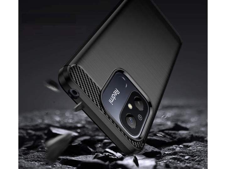 Actual product image Screenguard Xiaomi Redmi 12C Cover Carbon Brushed Soft TPU (Xiaomi Redmi 12C)