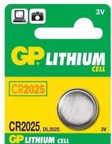 Actual product image GP Batteries Lithium Cell (5 pcs., CR2025, 160 mAh)