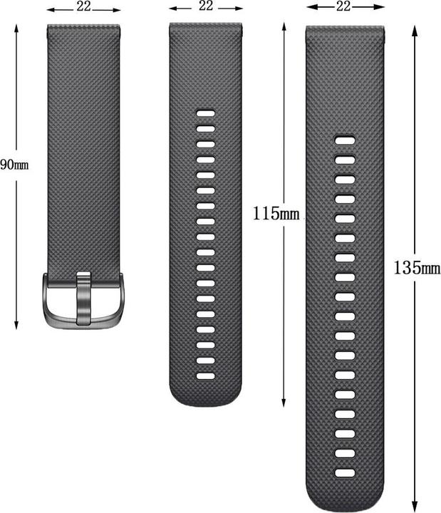 Image du produit Deltalabs Quick Change Schnellwechsel Armband zu Garmin (22 mm, Silicone)