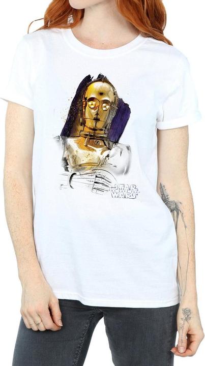 Immagine prodotto Star Wars The Last Jedi C-3PO Brushed Maglietta Ampia Donna (S)