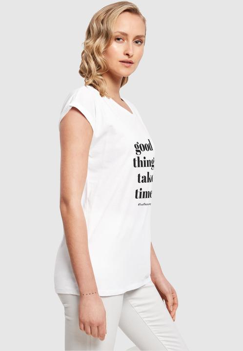 Immagine prodotto Merchcode Maglietta da donna "Le cose belle richiedono tempo" - 117487 (L)