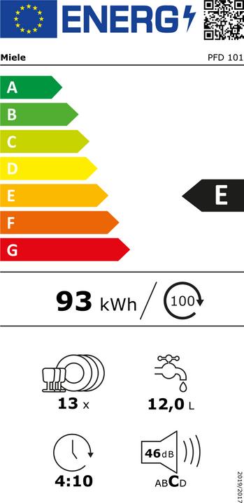 Energie-Label Miele PFD 101
