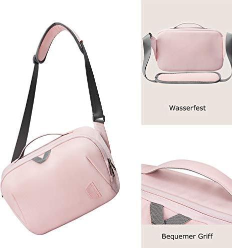 Actual product image Only-Bags.Store Camera Bag Large Shoulder Bag Shoulder Bag, for DSLR SLR Camera and Accessories, Pink (Camera shoulder bag)