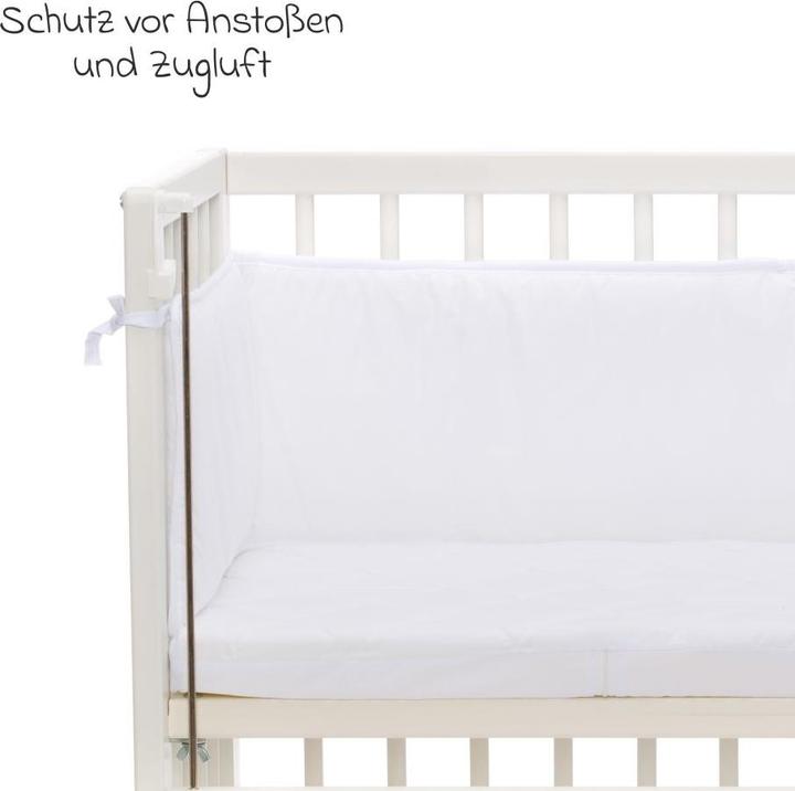 Image du produit Fillikid Nid d'ange & tour de lit Nid pour lit d'appoint Nino 175 cm - Blanc