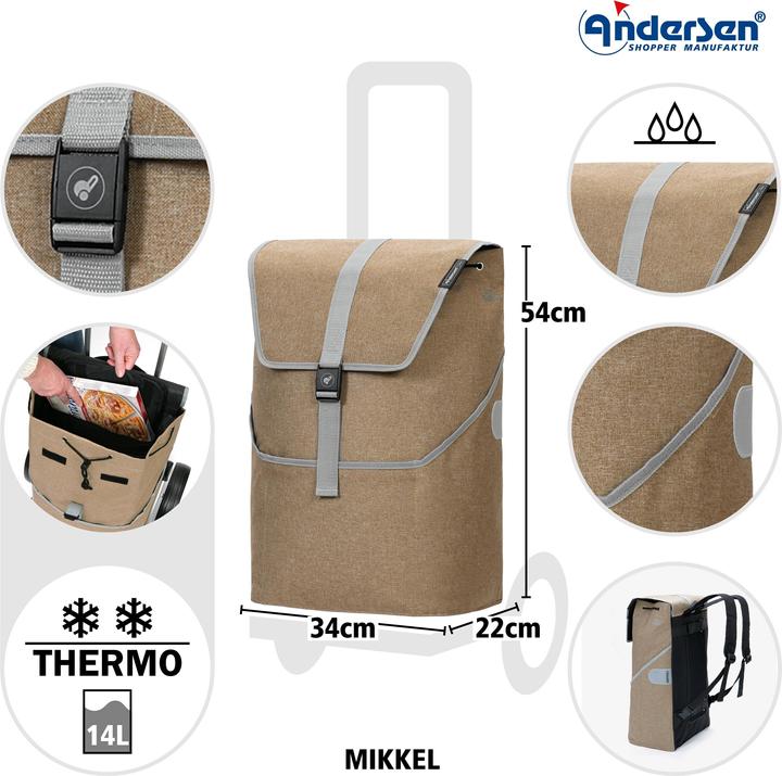 Immagine prodotto Andersen Carrello Scala Shopper Plus Mikkel 54 cm