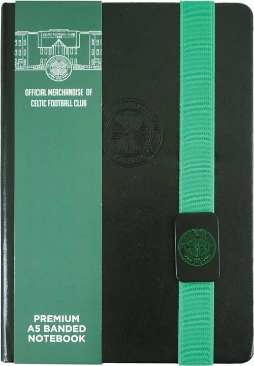 Image du produit Celtic FC Carnet de notes en similicuir A5 (A5, À rayures, Couverture rigide)